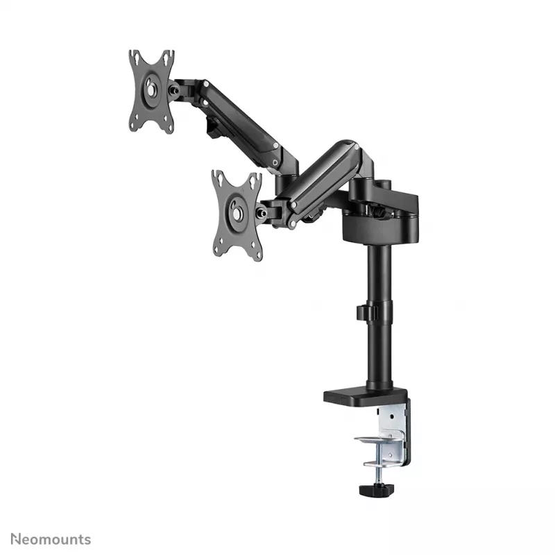 Neomounts DS70-750BL2 Ramię do monitora 17-27 cali - sprężyna gazowa, zacisk/przelotka, 7 kg, 43,2 cm (17 cali), 68,6 cm (27 cali), 100 x 100 mm, czarny