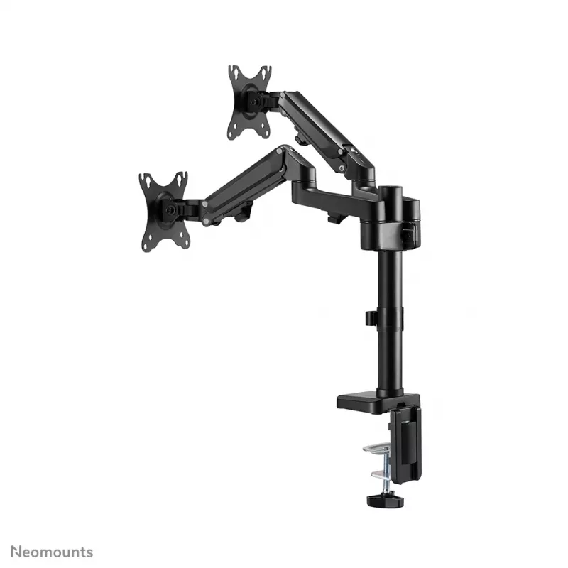 Neomounts DS70-750BL2 Ramię do monitora 17-27 cali - sprężyna gazowa, zacisk/przelotka, 7 kg, 43,2 cm (17 cali), 68,6 cm (27 cali), 100 x 100 mm, czarny