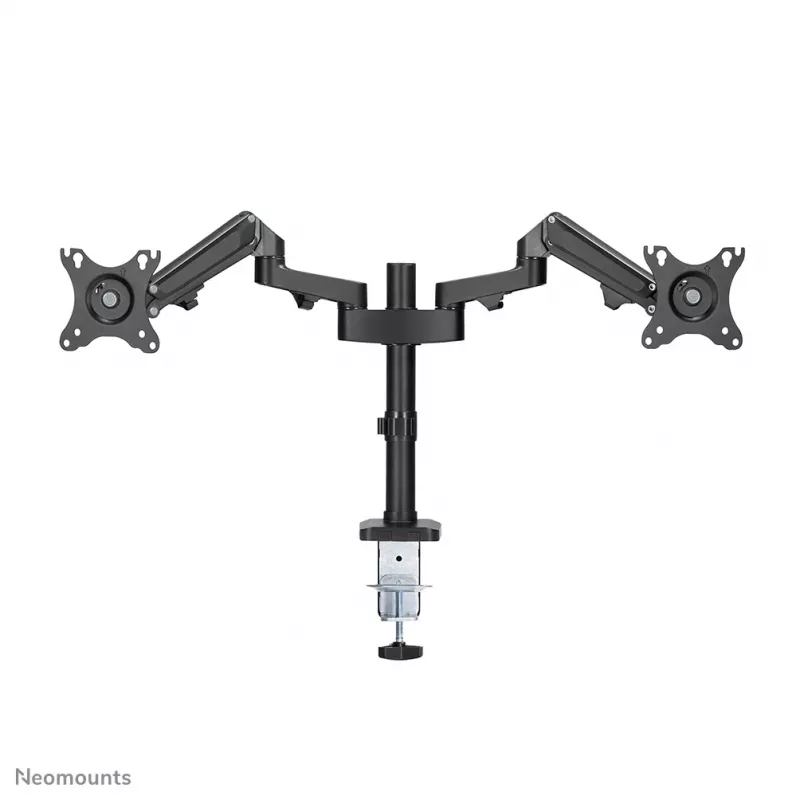 Neomounts DS70-750BL2 Ramię do monitora 17-27 cali - sprężyna gazowa, zacisk/przelotka, 7 kg, 43,2 cm (17 cali), 68,6 cm (27 cali), 100 x 100 mm, czarny