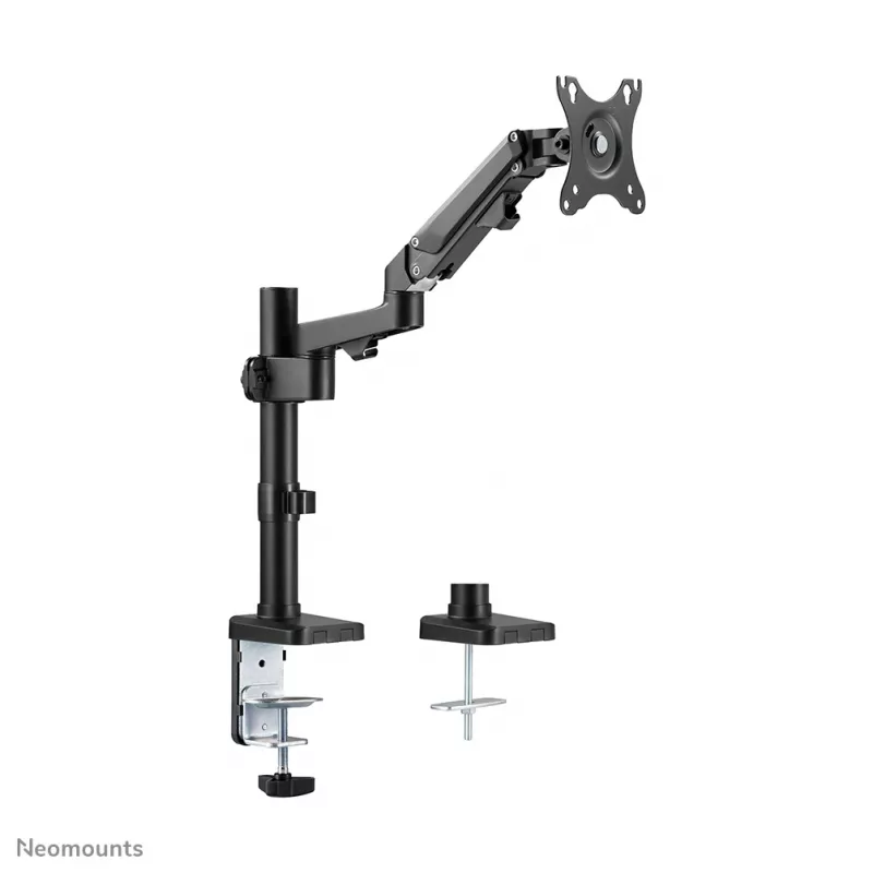 Ramię monitora Neomounts DS70-750BL1 17-27 cali - sprężyna gazowa, zacisk/przelotka, 7 kg, 43,2 cm (17 cali), 68,6 cm (27 cali), 100 x 100 mm, czarny