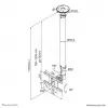 Neomounts FPMA-C100 uchwyt sufitowy do monitora/telewizora 10-30 cali - wys. 79-129 cm