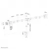 Ramie monitora Neomounts FPMA-D550D3Czarny 10-27 cali, Zacisk/Przelotka, 6 kg, 25,4 cm (10 cali), 68,6 cm (27 cali), 100 x 100 mm, Czarny