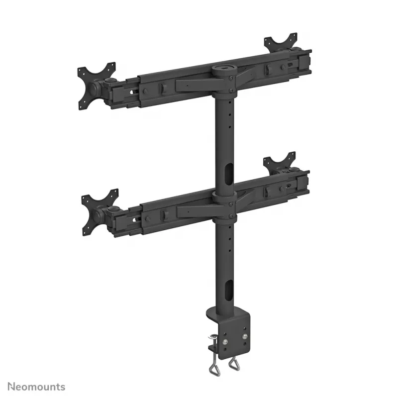 Neomounts FPMA-D700D4 Ramię monitora 19-30 cali, Zacisk, 8 kg, 48.3 cm (19 cali), 76.2 cm (30 cali), 100 x 100 mm, Czarny