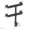 Neomounts FPMA-D700D4 Ramię monitora 19-30 cali, Zacisk, 8 kg, 48.3 cm (19 cali), 76.2 cm (30 cali), 100 x 100 mm, Czarny