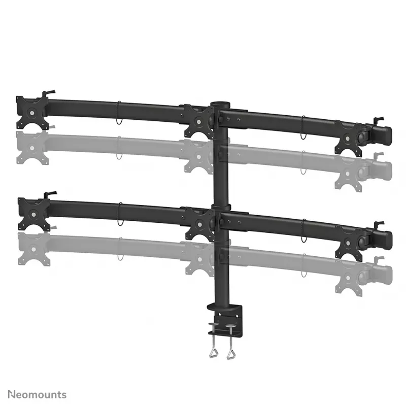 Uchwyt do monitora Neomounts FPMA-D700D6 19-27 cali, zacisk, 8 kg, 48,3 cm (19 cali), 68,6 cm (27 cali), 100 x 100 mm, czarny