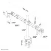 Neomounts FPMA-D960D Ramię monitora 10-27 cali, Zacisk, 8 kg, 25.4 cm (10 cali), 68.6 cm (27 cali), 100 x 100 mm, Czarny