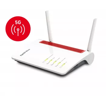 Router FRITZ!Box 6850 5G, Gigabit Ethernet, Dual-band (2,4 GHz / 5 GHz), Czarny, Czerwony, Biały