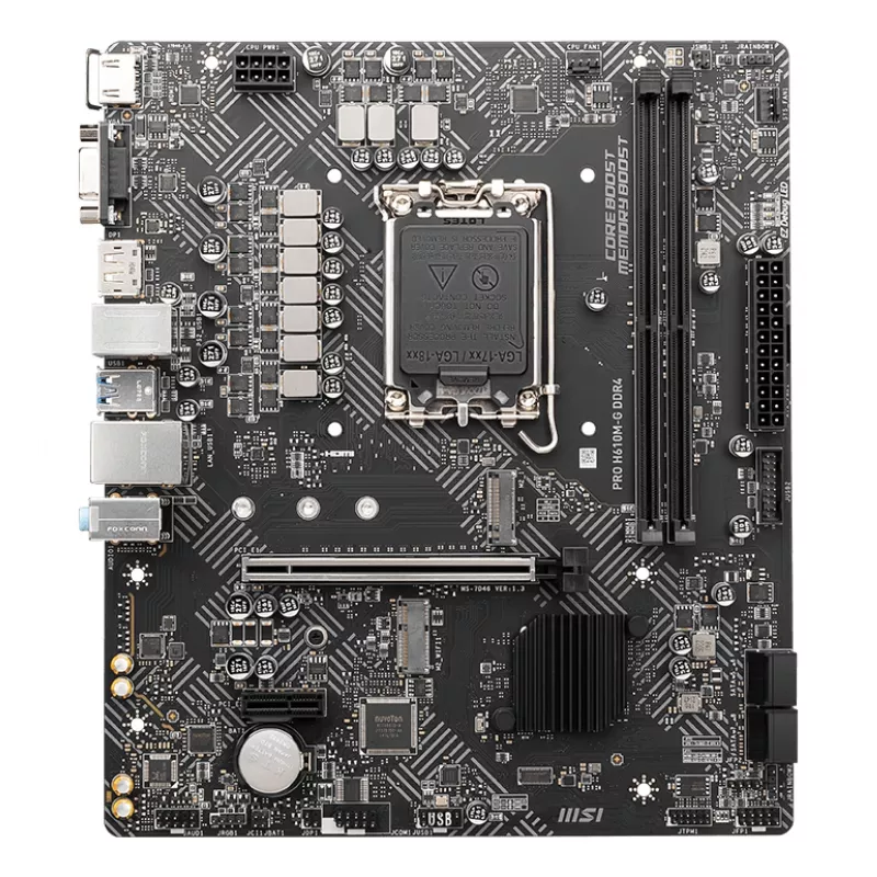 Płyta główna MSI PRO H610M-G DDR4 Intel H610 LGA 1700 micro ATX