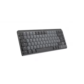 LOGITECH Mx Mechanical Mini Minimalistyczna bezprzewodowa podświetlana klawiatura - grafitowa Tactile Quiet Qwertz niemiecka