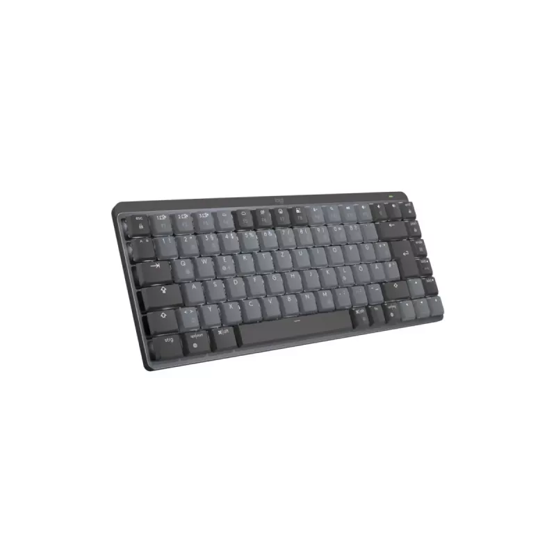 LOGITECH Mx Mechanical Mini Minimalistyczna bezprzewodowa podświetlana klawiatura - grafitowa Tactile Quiet Qwertz niemiecka