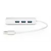 DIGITUS USB 3.0, 3-portowy HUB i adapter Gigabit LAN 3xUSB A/F, 1xUSB A/M, 1xRJ45 LAN obsługuje Windows i Mac OS