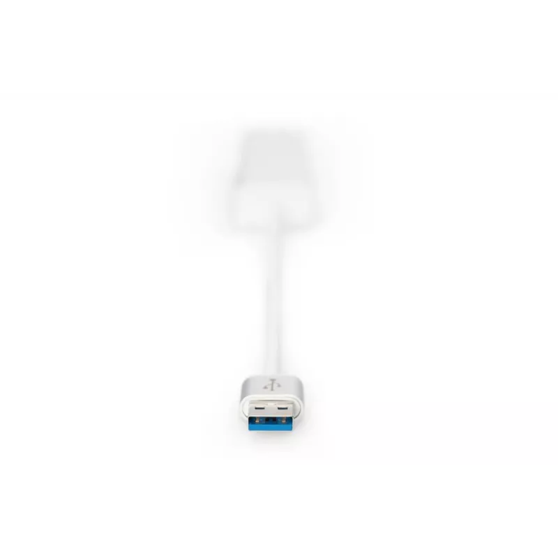 DIGITUS USB 3.0, 3-portowy HUB i adapter Gigabit LAN 3xUSB A/F, 1xUSB A/M, 1xRJ45 LAN obsługuje Windows i Mac OS