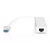 DIGITUS USB 3.0, 3-portowy HUB i adapter Gigabit LAN 3xUSB A/F, 1xUSB A/M, 1xRJ45 LAN obsługuje Windows i Mac OS