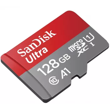 WESTERN DIGITAL SanDisk Ultra micro SDXC 128GB plus SD Adapter 140MB/s A1 Class 10 UHS-I - opakowanie obrazkowe
