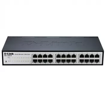 D-Link DGS-1100-24V2 Zarządzalny przełącznik warstwy L2 Gigabit Ethernet (10/100/1000) 1U Czarny, Szary