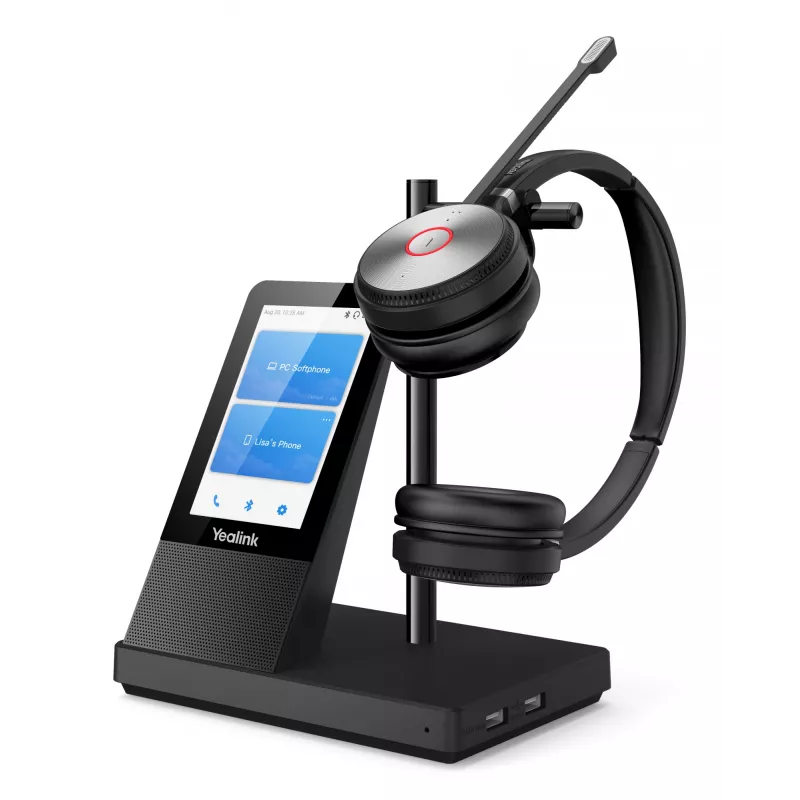 Yealink WH66 Dual UC-DECT Bezprzewodowy zestaw słuchawkowy, Bezprzewodowy, Biuro/Centrum telefoniczne, 20 - 20000 Hz, 127 g, Zestaw słuchawkowy, Czarny