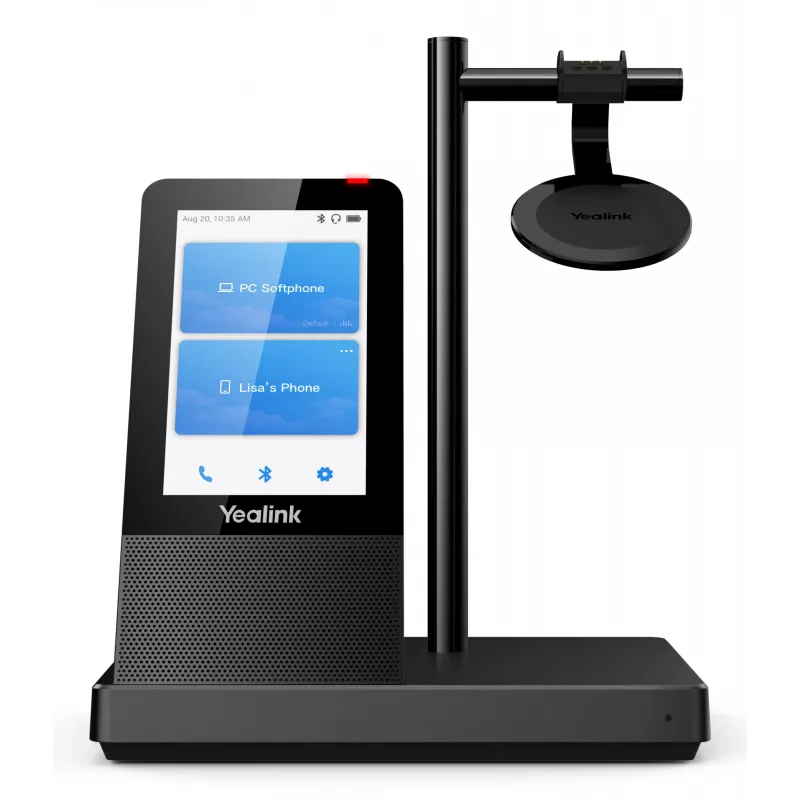 Yealink WH66 Dual UC-DECT Bezprzewodowy zestaw słuchawkowy, Bezprzewodowy, Biuro/Centrum telefoniczne, 20 - 20000 Hz, 127 g, Zestaw słuchawkowy, Czarny