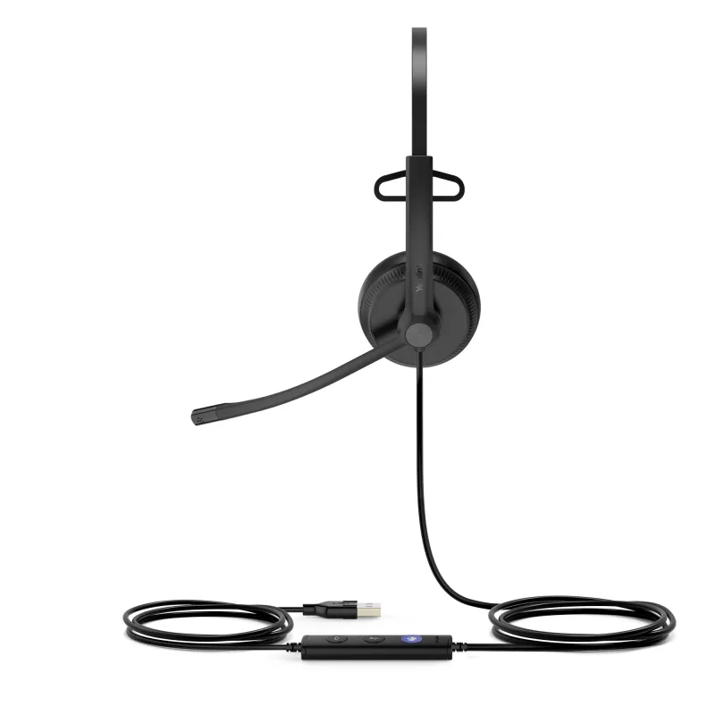 Yealink UH34 Mono Teams Headset, przewodowy, biuro/centrum obsługi telefonicznej, 20 - 20000 Hz, 88 g, zestaw słuchawkowy, czarny