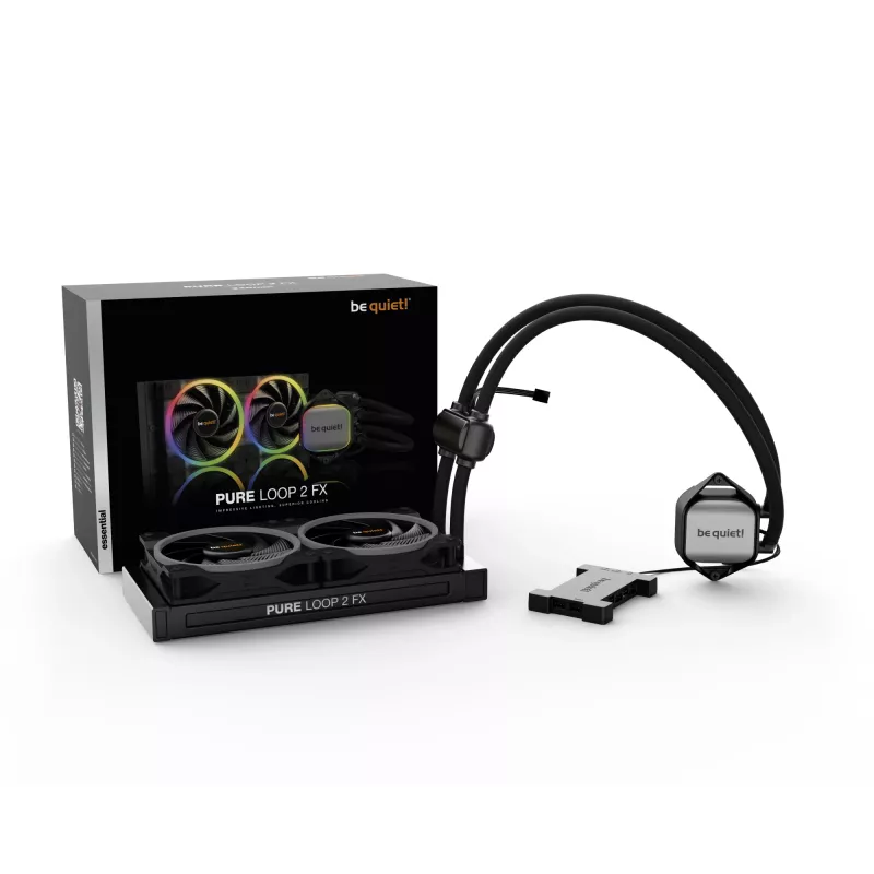 be quiet Pure Loop 2 FX 240mm Procesor Chłodzenie cieczą All-in-one 12 cm Czarny 1 szt.