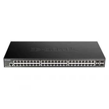 D-Link 48-portowy Gigabitowy inteligentny przełącznik zarządzalny z 4 x 10G SFP+