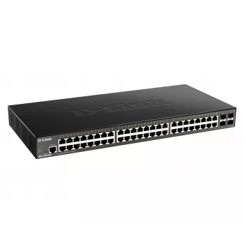 D-Link 48-portowy Gigabitowy inteligentny przełącznik zarządzalny z 4 x 10G SFP+