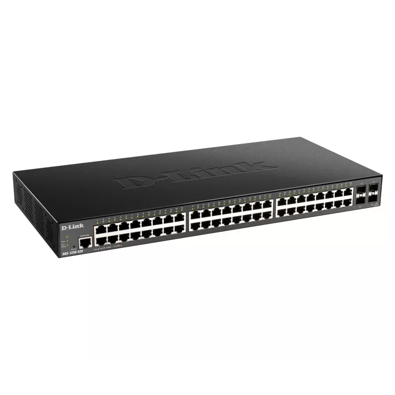 D-Link 48-portowy Gigabitowy inteligentny przełącznik zarządzalny z 4 x 10G SFP+
