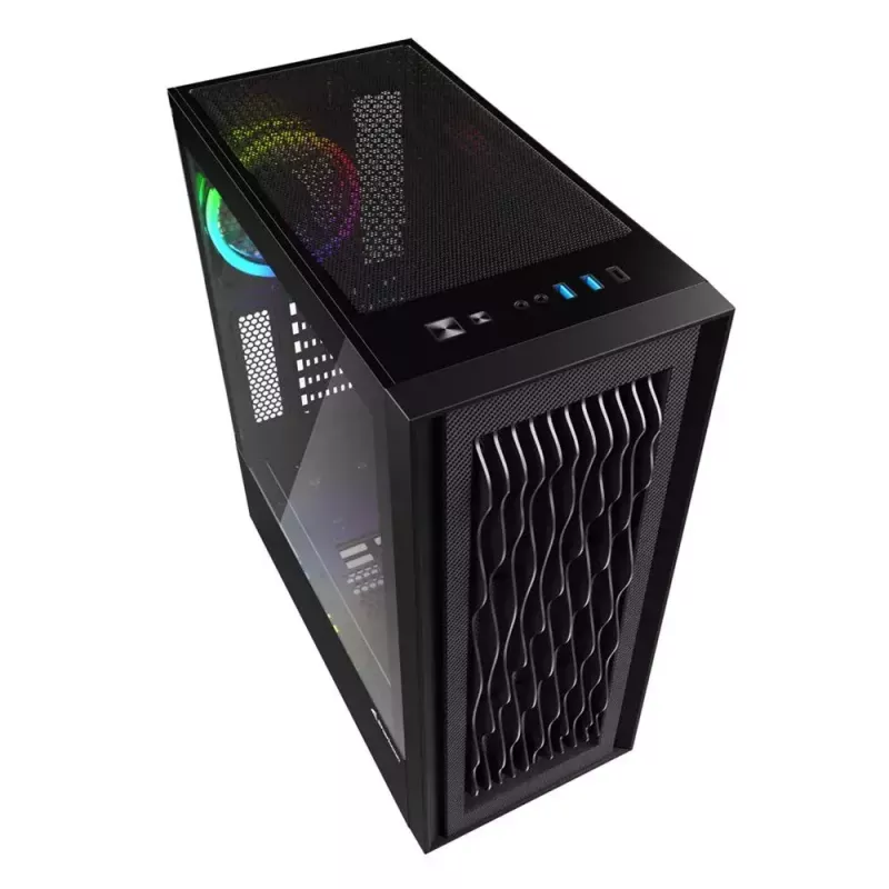 Obudowa PC Sharkoon RGB Wave Desktop Czarna