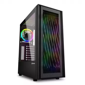 Obudowa PC Sharkoon RGB Wave Desktop Czarna