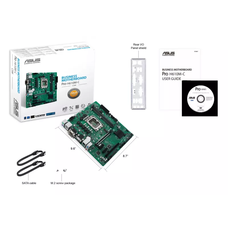 Płyta główna ASUS Pro H610M-C-CSM Intel H610 LGA 1700 micro ATX
