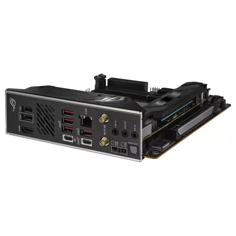 Płyta główna ASUS ROG STRIX B650E-I GAMING WIFI mini ITX — AMD B650, Socket AM5, DDR5, 2x M.2, Wi‑Fi 6E, 2.5Gb LAN