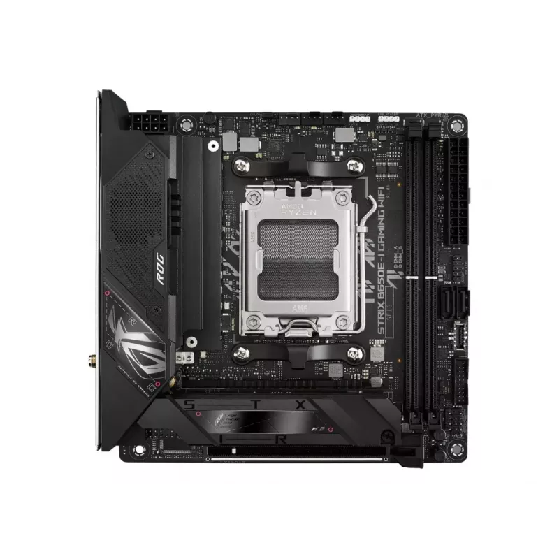 Płyta główna ASUS ROG STRIX B650E-I GAMING WIFI mini ITX — AMD B650, Socket AM5, DDR5, 2x M.2, Wi‑Fi 6E, 2.5Gb LAN