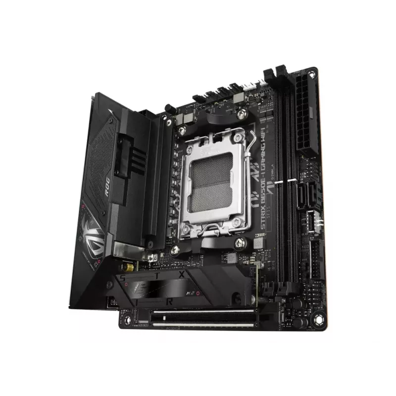 Płyta główna ASUS ROG STRIX B650E-I GAMING WIFI mini ITX — AMD B650, Socket AM5, DDR5, 2x M.2, Wi‑Fi 6E, 2.5Gb LAN