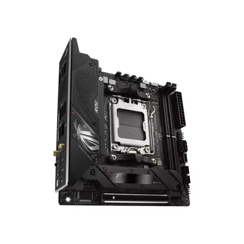 Płyta główna ASUS ROG STRIX B650E-I GAMING WIFI mini ITX — AMD B650, Socket AM5, DDR5, 2x M.2, Wi‑Fi 6E, 2.5Gb LAN