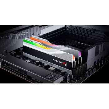 DIMM 32 GB DDR5-6400 (2x 16 GB) Dual-Kit, Arbeitsspeicher silber, F5-6400J3239G16GX2-TZ5RS, Trident Z5 RGB, INTEL XMP