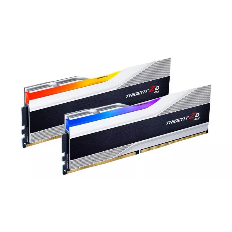 DIMM 32 GB DDR5-6400 (2x 16 GB) Dual-Kit, Arbeitsspeicher silber, F5-6400J3239G16GX2-TZ5RS, Trident Z5 RGB, INTEL XMP