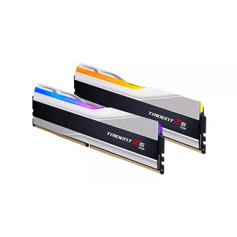 DIMM 32 GB DDR5-6400 (2x 16 GB) Dual-Kit, Arbeitsspeicher silber, F5-6400J3239G16GX2-TZ5RS, Trident Z5 RGB, INTEL XMP