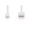 Kabel danych i ładowania DIGITUS USB-A do Lightning MFI C89, 2 m, biały, 5 V, 2,4 A