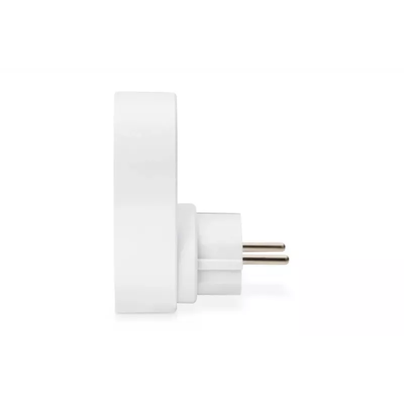 DIGITUS Zasilacz sieciowy z 2 portami USB, 250 V, 50 Hz, USB: 5 V, 2,1 A, biały / szary