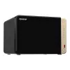 QNAP TS-664 NAS Tower Intel® Celeron® N5095 8 GB DDR4 0 TB QNAP QTS Czarny, Brązowy