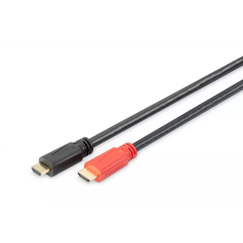 DIGITUS ASSMANN HDMI Kabel połączeniowy High Speed, typ A, ze wzmacniaczem. M/M, 10 m Full HD, CE, złoto czarny