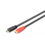 DIGITUS ASSMANN HDMI Kabel połączeniowy High Speed, typ A, ze wzmacniaczem. M/M, 10 m Full HD, CE, złoto czarny