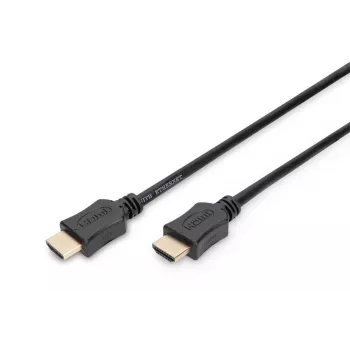 Przewód HDMI High Speed DIGITUS, typ A M/M, 5m z Ethernetem, Full HD 60p, złoto-czarny