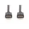 Przewód HDMI High Speed DIGITUS, typ A M/M, 5m z Ethernetem, Full HD 60p, złoto-czarny