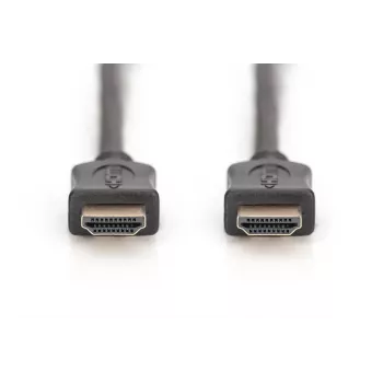 Przewód HDMI High Speed DIGITUS, typ A M/M, 5m z Ethernetem, Full HD 60p, złoto-czarny