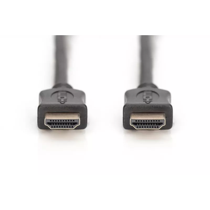 Przewód HDMI High Speed DIGITUS, typ A M/M, 5m z Ethernetem, Full HD 60p, złoto-czarny