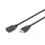Przedłużacz DIGITUS HDMI High Speed, typ A M/F, 3 m z Ethernetem, Ultra HD 24p, złoty-czarny