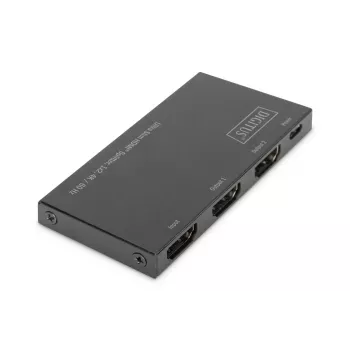 DIGITUS Ultra cienki HDMI Splitter, 1x2, 4K/60Hz HDR, HDCP 2.2, 18 Gbps, zasilany przez Micro USB