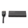 DIGITUS Ultra cienki HDMI Splitter, 1x2, 4K/60Hz HDR, HDCP 2.2, 18 Gbps, zasilany przez Micro USB