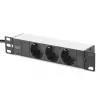 Zestaw sieciowy DIGITUS 10 cali - szafa 6U, szara półka, PDU, przełącznik 8-portowy, panel krosowy CAT6