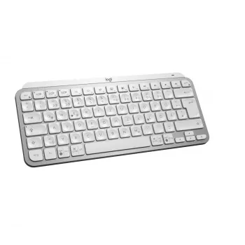 LOGITECH Minimalistyczna bezprzewodowa podświetlana klawiatura - MX KEYS MINI - Jasnoszary - Qwertz Niemiecki